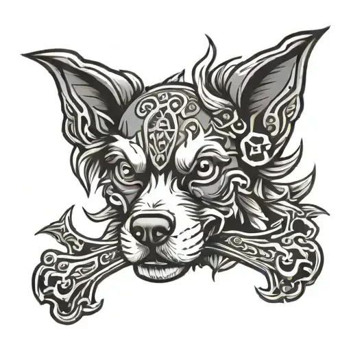 Dog Metal Band Logo