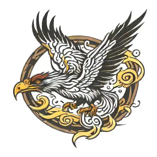 Scary Phoenix Flying