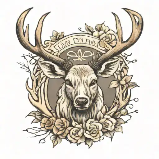 Deer Antlers In Loving Memory