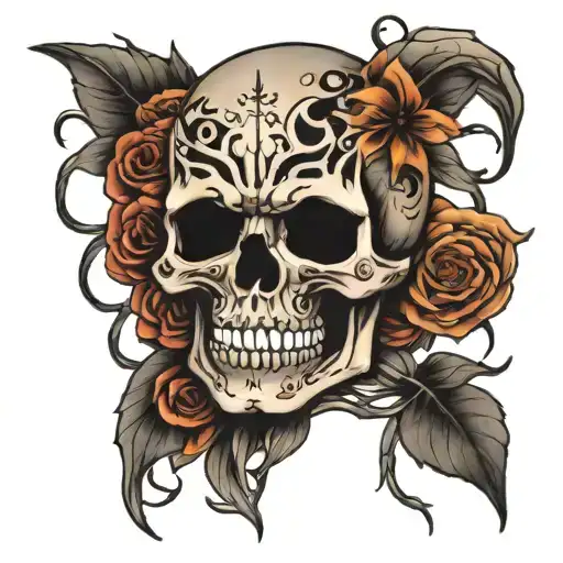 Dark Skull Surrounded