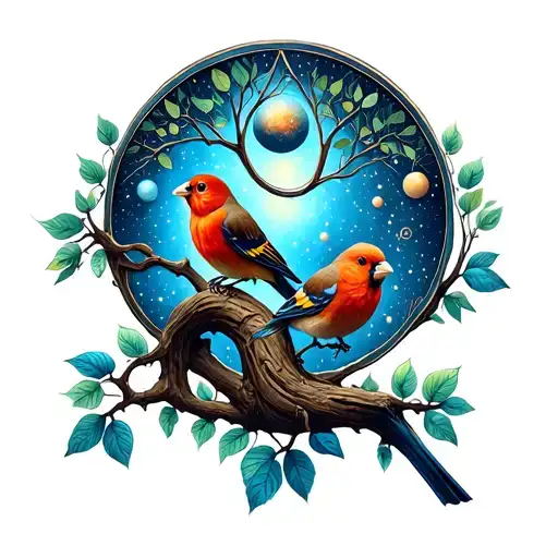 Space Tree Of Life Finches Dna Double Helix Atheist