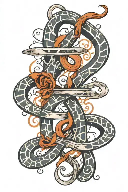 Dna Symbol With Letter D And Number 6