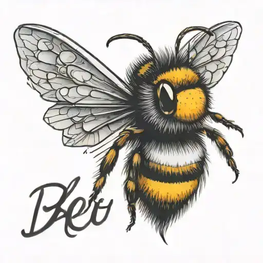 Bee With Words Written