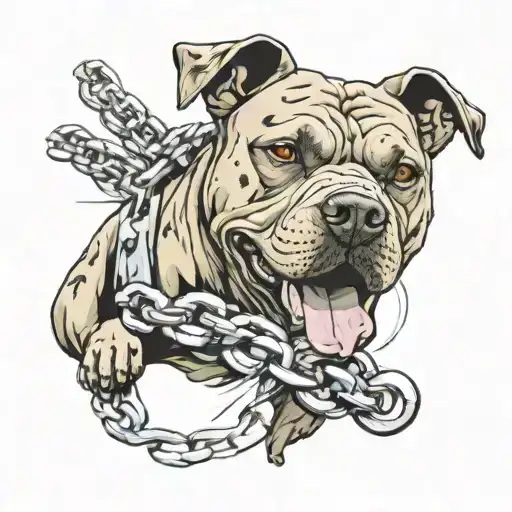 The Last Dog With Pittbull Ripping Through Chains Breaking And Bursting
