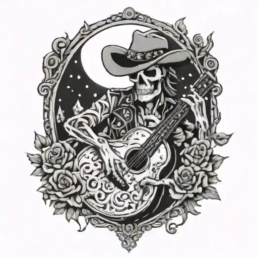Skelton Cowboy Tombstone Acoustic