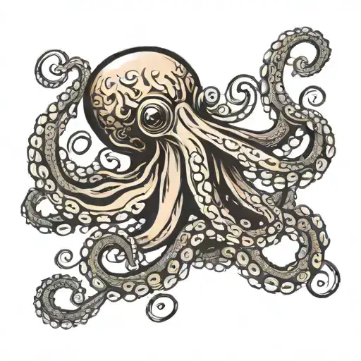 Octopus Playing Yoyo