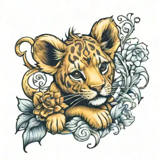 Baby Lion Protecting Infant Loss