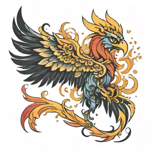 Phoenix Rising From The Ashes Transforming