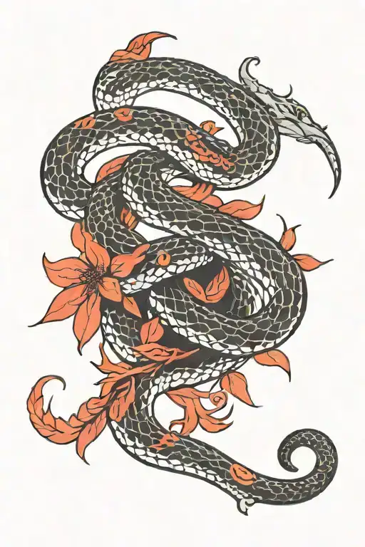Black Snake And Red Licorice