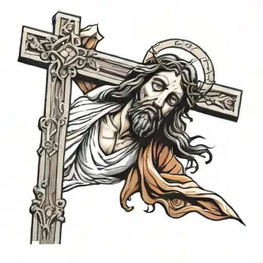 Jesus And The Cross For Forearm