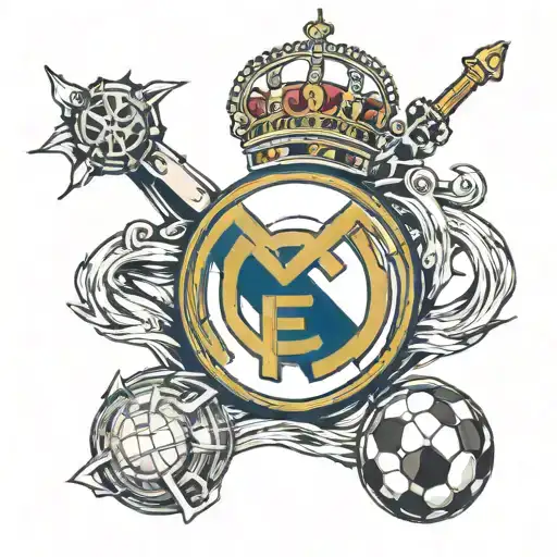 Real Madrid And Ball Football