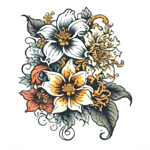 Chrysanthemum Lily Hibiscus