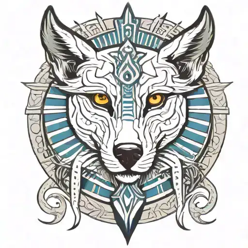 Egyptian Wolf Face