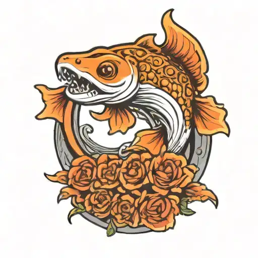 Atlanta Cascade Skate Ring With Catfish Swimming