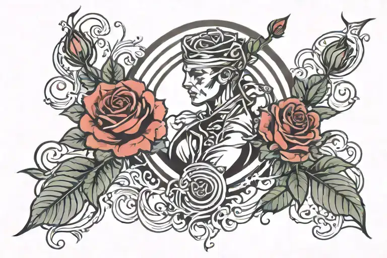 Kg With A Rose In The Middle And Ru At The End