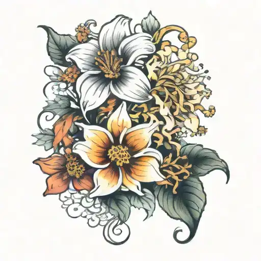 Chrysanthemum Lily Hibiscus