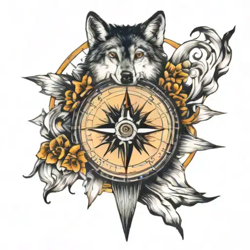 Compass And Wolf