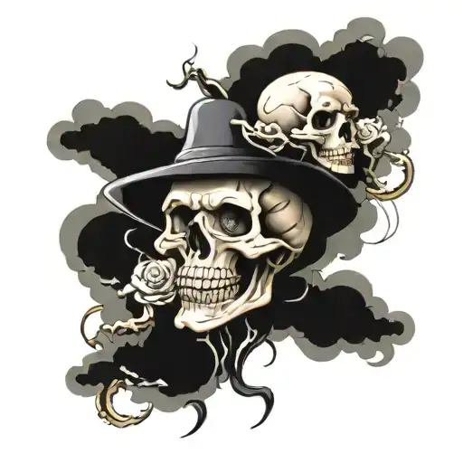 Skull Clouds Surrounding