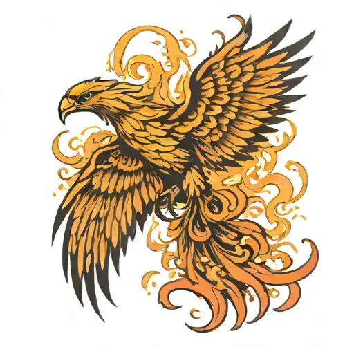 Pheonix Rising From Ashes Symbolizing Overcoming Ptsd