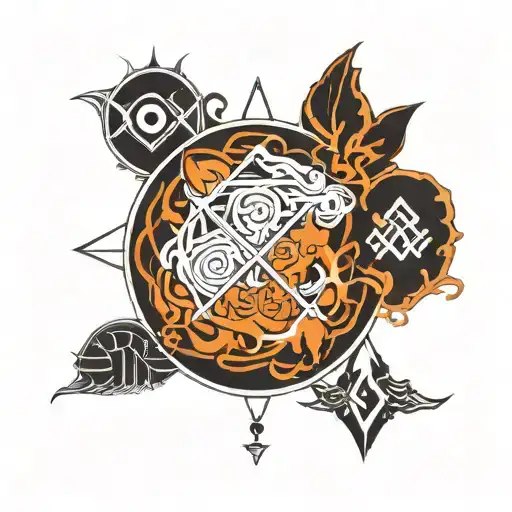 The Element Symbols From Avatar In A Line