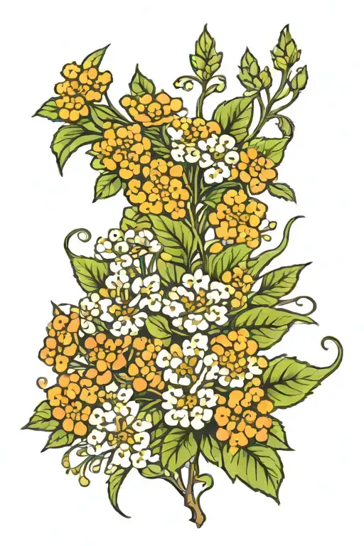 Texas Lantana Wildflower Arm Sleeve