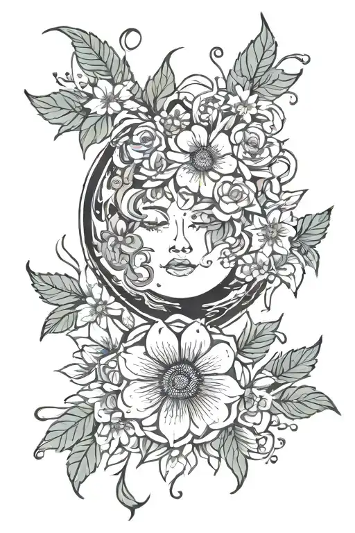 Moon & Floral