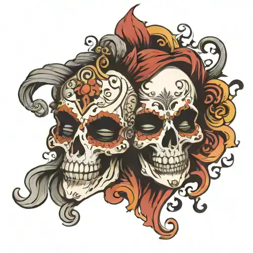 I Want A Skull Glimpse Behind A Theatrical Mask