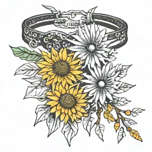 Bracelet Dandelion Spike Flowers
