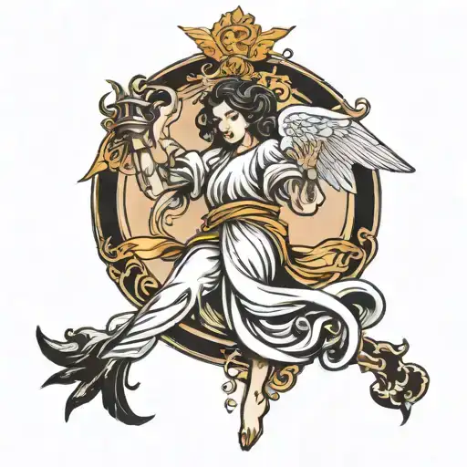 Handala Falling Angel