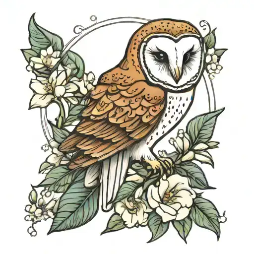 Barn Owl Jasmine Flowers