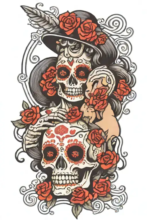 Mexicain Skull Kiss Women