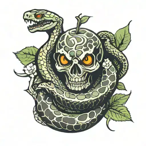 Snake And Apple Lord Protect Me From The Wicked