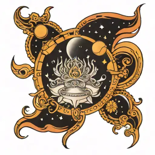 Space And Hindu Mixed Themed