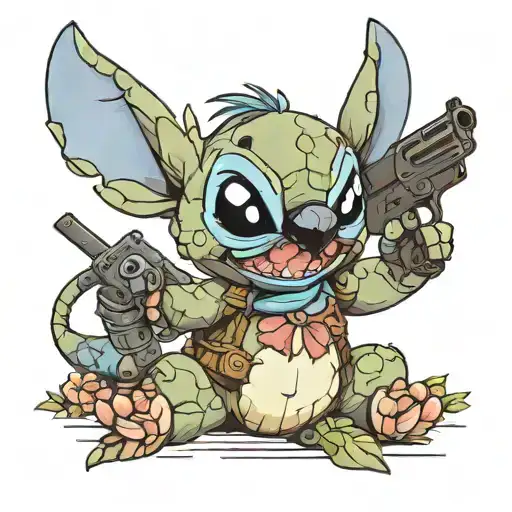 Stitch With Gun