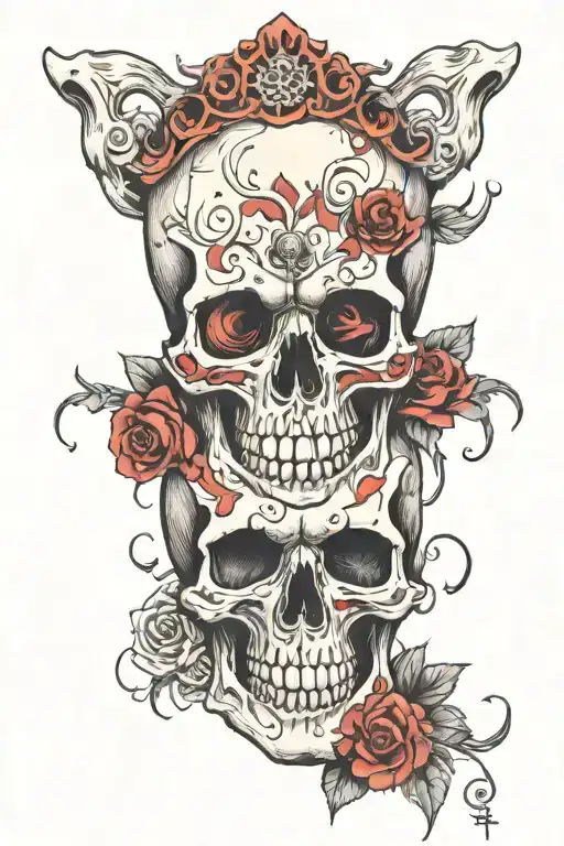 Horror Skull Surrounded