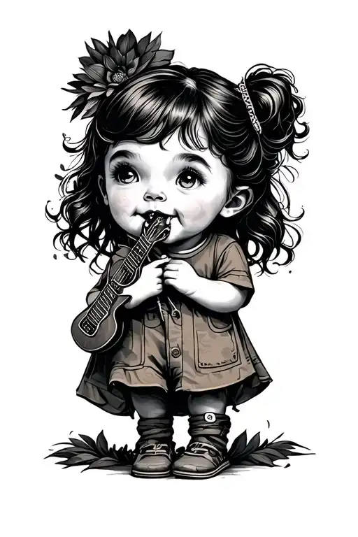 Little Children Happy Live Caches' Slowly Appearing