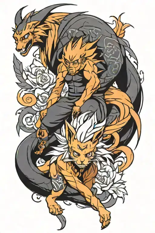 Naruto Uzamaki And Kurama