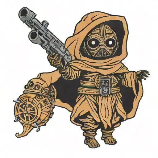Jawa Star Wars With Tattoine Suns Inspired