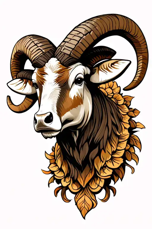 Ram And Bull Head