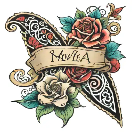 Kids Names Wrapped Together Representing The Client's Love