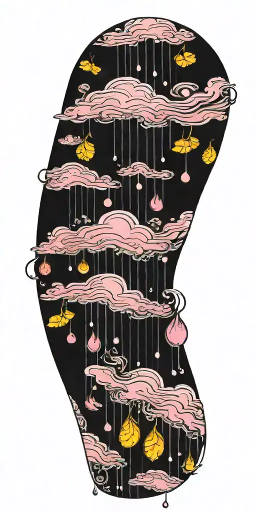 Rain Drops With Tornado