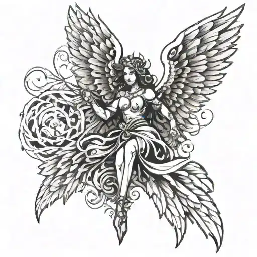 Six-winged Seraph Angel