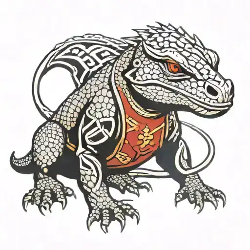 Komodo Dragon Of Black Jacket
