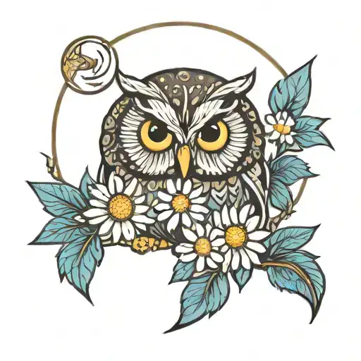 Owl Eye Daisy And Moon