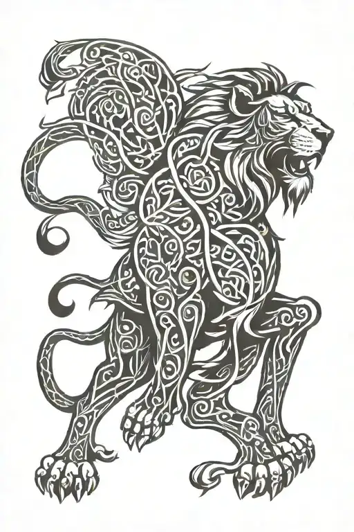 Celtic Tribal Lion