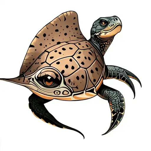 Spotted Eagle Ray Turtle Dinosaur