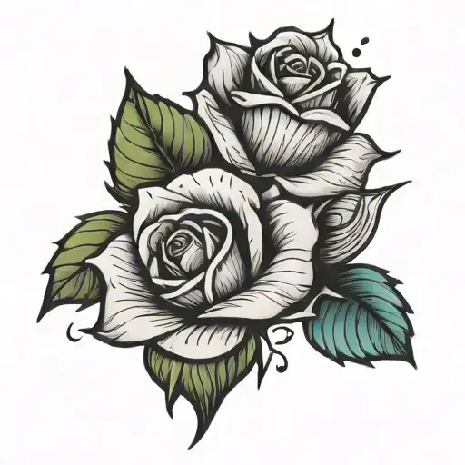 Rose With 7 Falling Pedals Falling