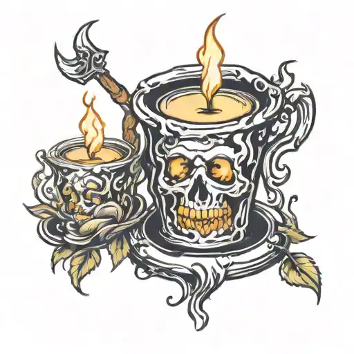 Candle Melting With Me Up By The Fire