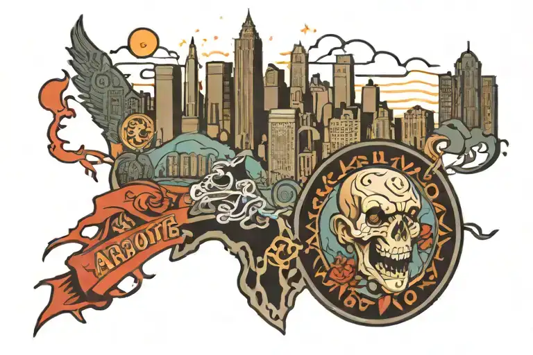 Abbott World Major Marathon City Skyline In The Background