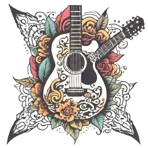 Color Infused Guitar